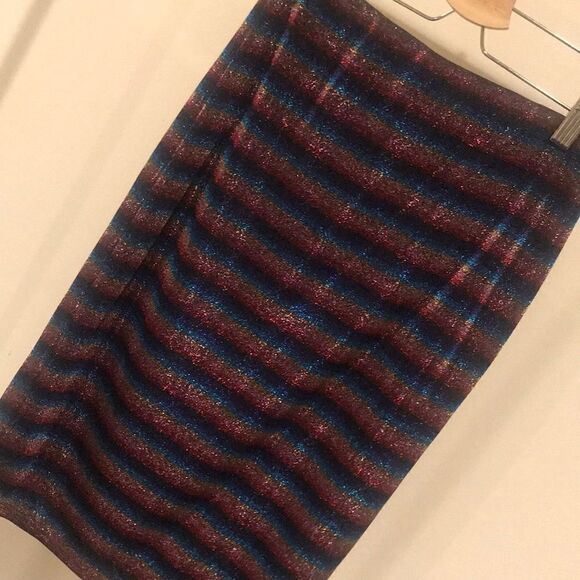 NWT Soprano Metallic Stripe Skirt - Size JR XL - Picture 2 of 7